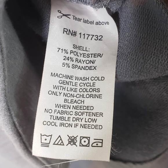 Zeroxposur gray lightweight sweatshirt top - Picture 3 of 4